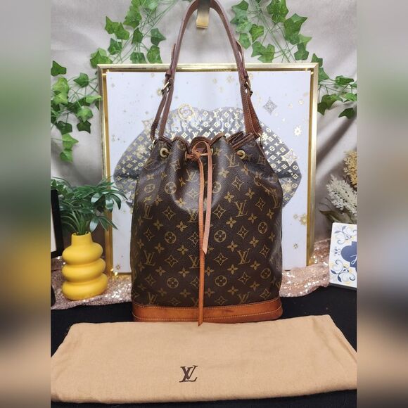 Authentic Louis Vuitton Monogram Noe Drawstring Bag W/ COA and Dust Bag - Picture 2 of 16